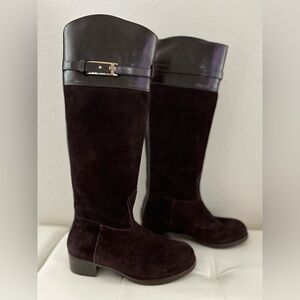 Tory Burch Dark Brown Suede Boots 6.5
